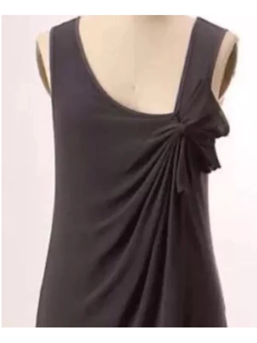 Deletta Anthropologie Swept Away Black Top Blouse Shirt Sleeveless Small New NWT